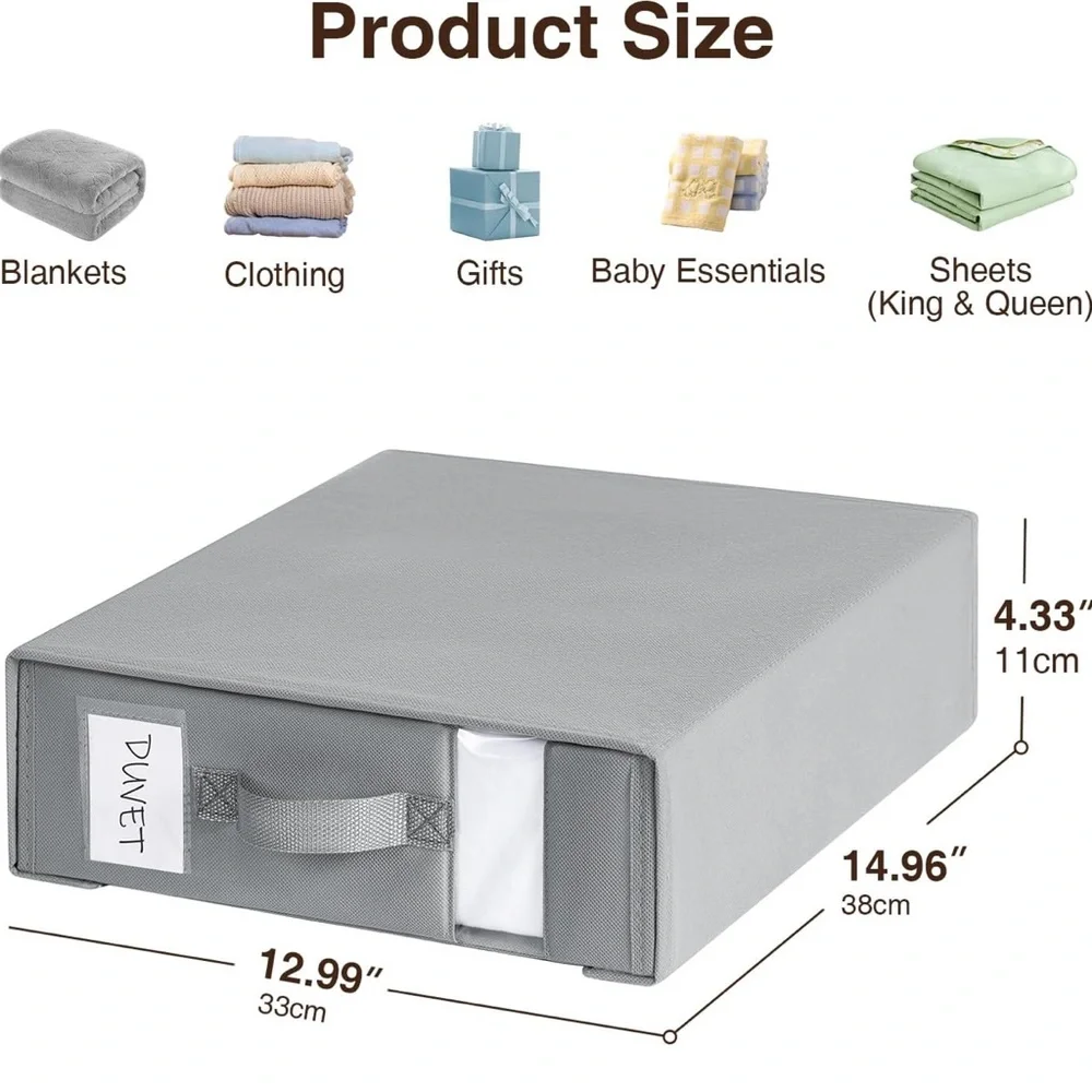 Bed sheet organizers and storage - Set of 6